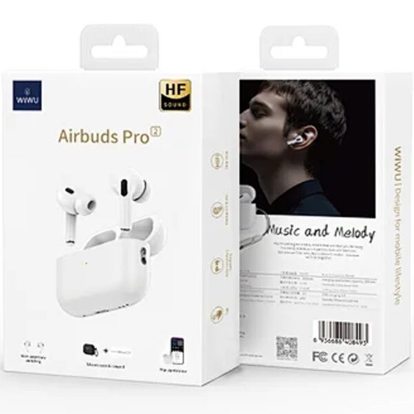 Wiwu AIRBUDS PRO 2 SE Wireless In Ear Earbuds White - Image 2